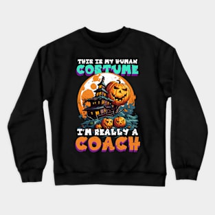 Halloween Coach Shirt | Human Costume I'm Coach Crewneck Sweatshirt
